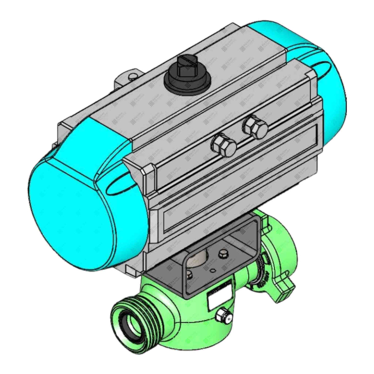 Plug Valve, Pneumatic SOV, TE, 2" 1502 MxF, 10000 psi, Sour Service